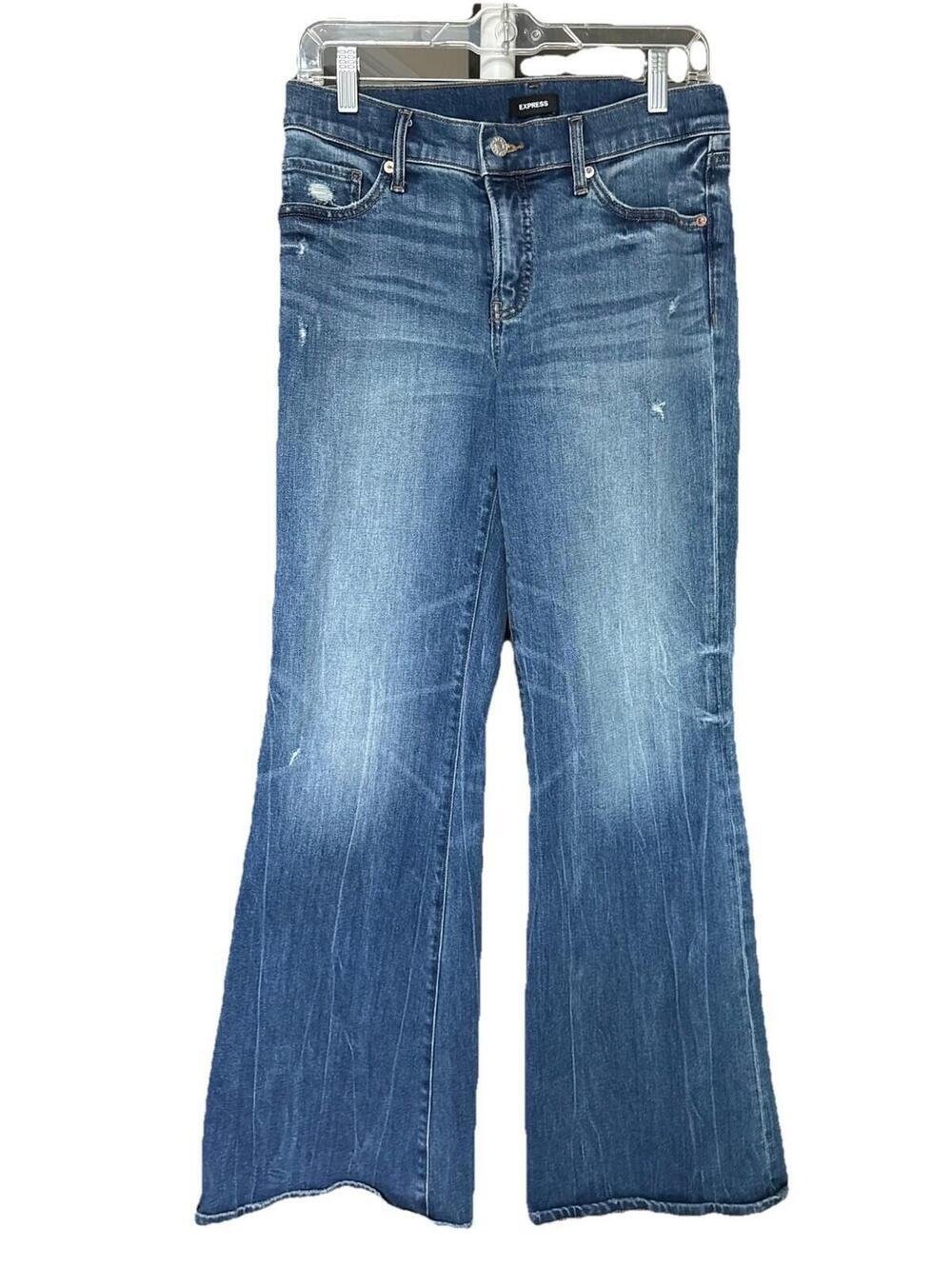 Express 70s Flare Mid Rise Jeans Sz 6 R
